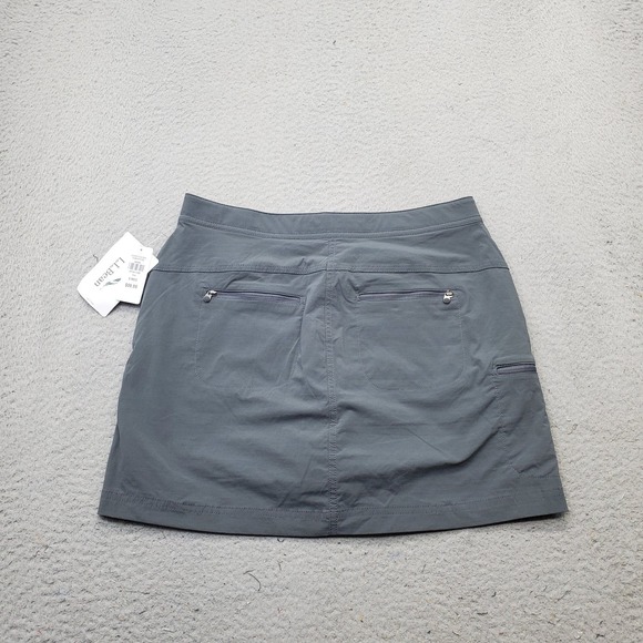 L.L. Bean Golf‎ Skort Womens 6 Gray Stretch Lined Regular Fit Performance Hiking - Picture 2 of 9